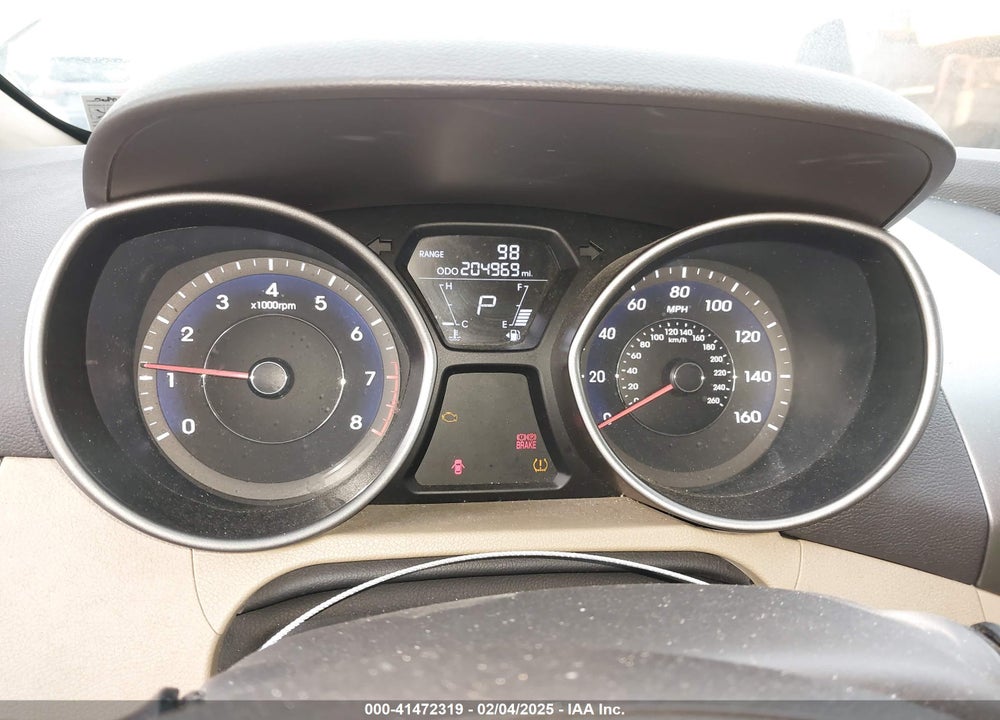 2011 HYUNDAI ELANTRA GLS VIN: 5NPDH4AEXBH031676