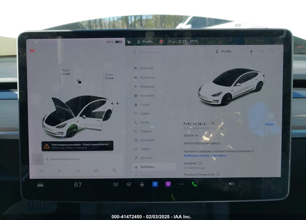 2021 TESLA MODEL 3 VIN: 5YJ3E1EA0MF099013