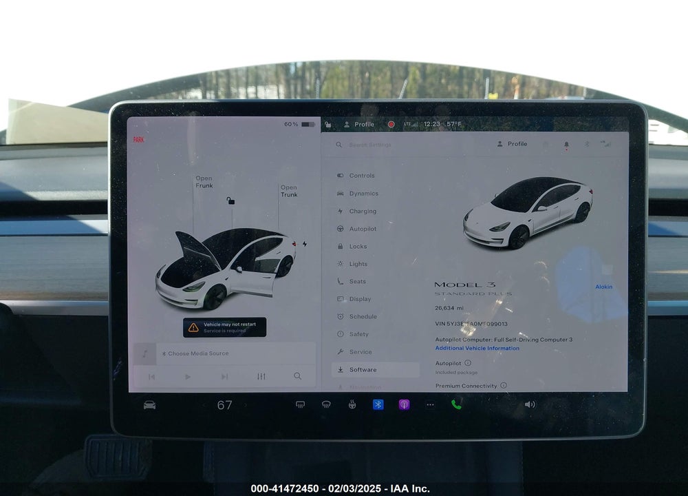 2021 TESLA MODEL 3 VIN: 5YJ3E1EA0MF099013