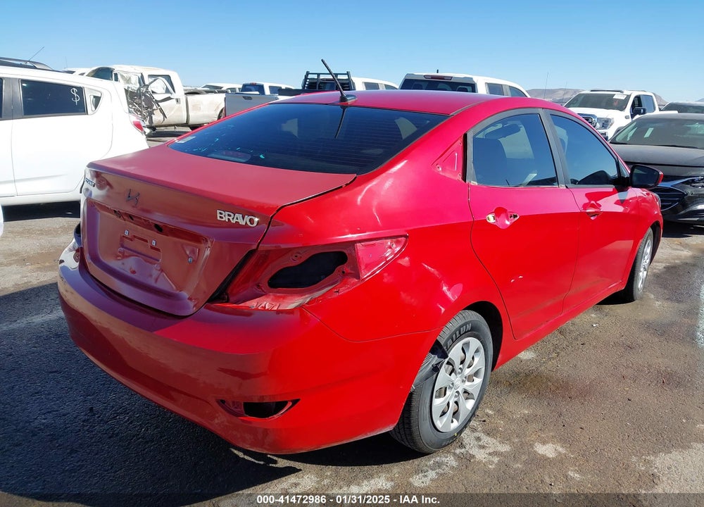 2017 HYUNDAI ACCENT VIN: KMHCT4AE1HU186086
