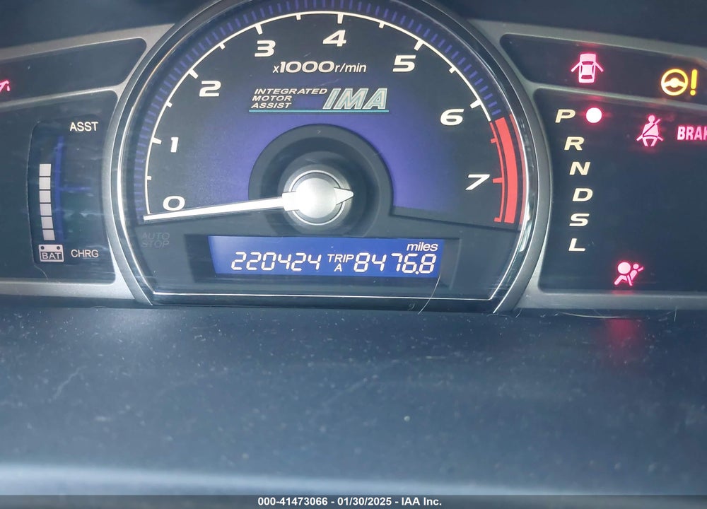 2008 HONDA CIVIC HYBRID VIN: JHMFA36238S019724
