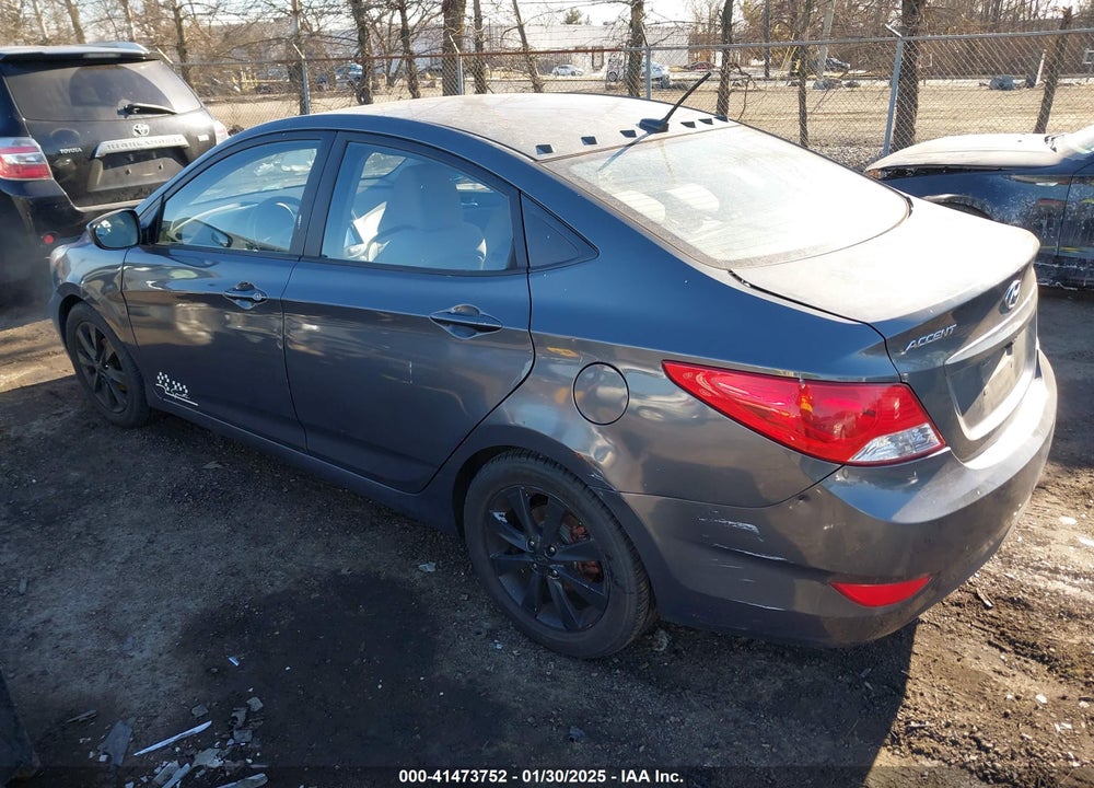 2012 HYUNDAI ACCENT GLS VIN: KMHCU4AE7CU210638