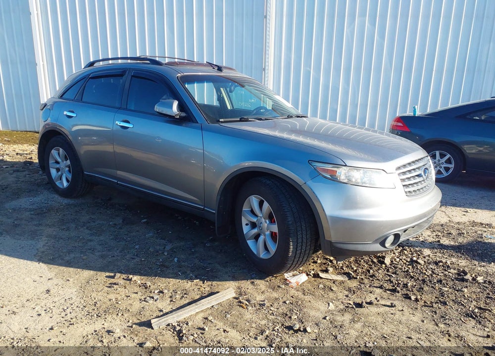 2005 INFINITI FX35 VIN: JNRAS08W45X202345