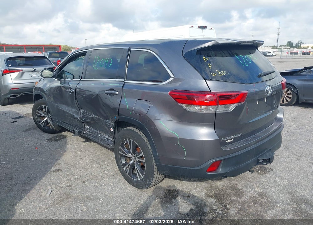 2019 TOYOTA HIGHLANDER VIN: 5TDZZRFH7KS290610