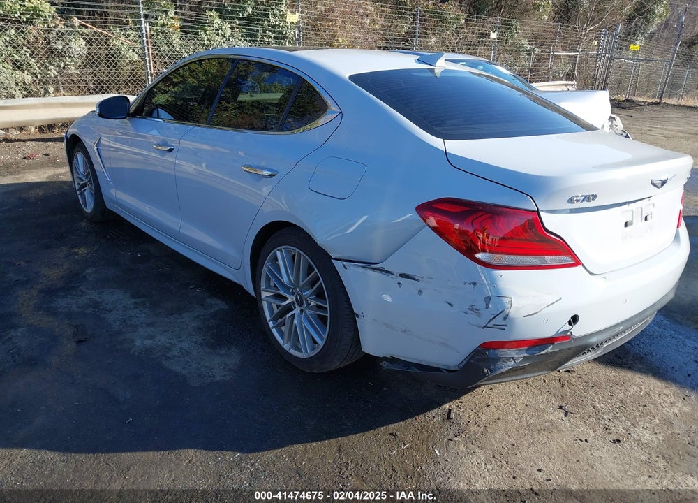 2021 GENESIS G70 VIN: KMTG34LA6MU075190