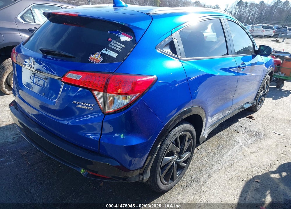 2022 HONDA HR-V AWD SPORT VIN: 3CZRU6H19NM723520