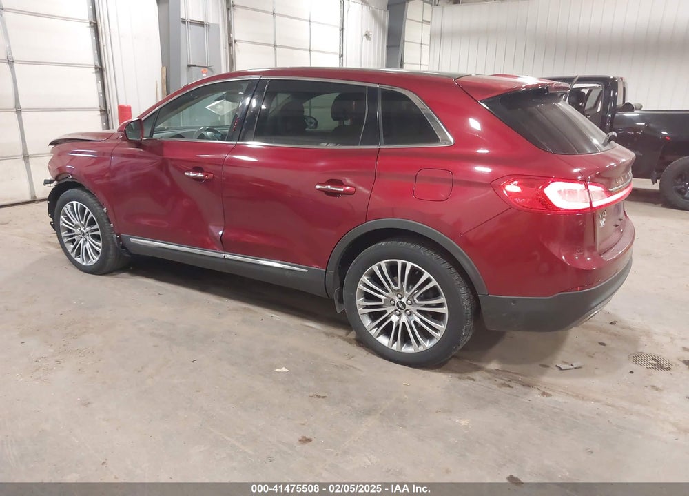 2016 LINCOLN MKX RESERVE VIN: 2LMPJ8LR1GBL43560