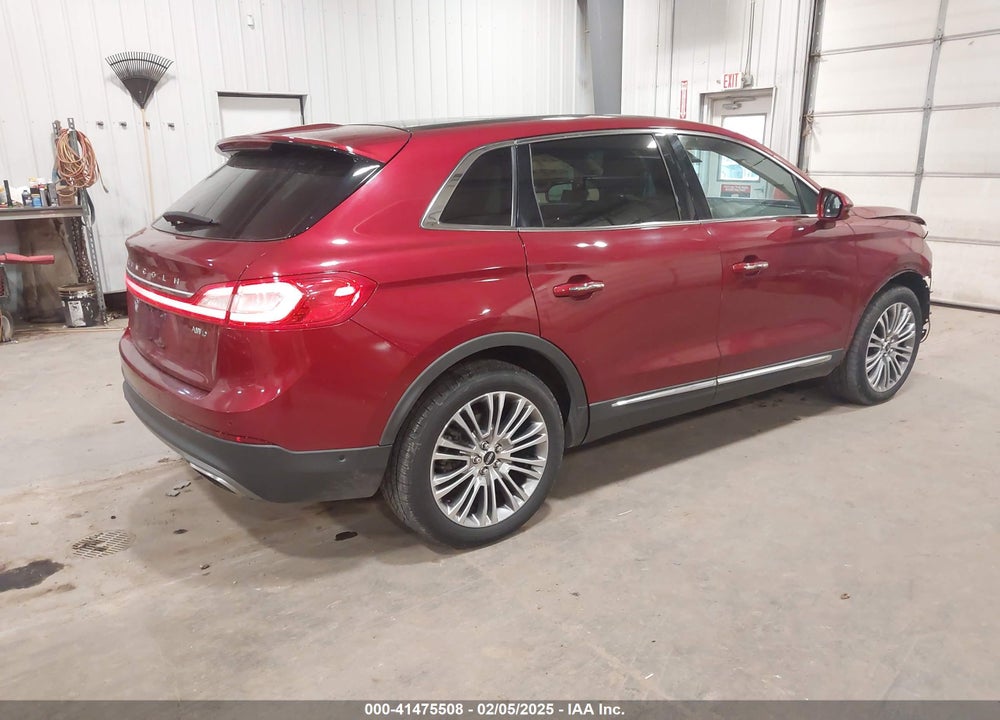 2016 LINCOLN MKX RESERVE VIN: 2LMPJ8LR1GBL43560
