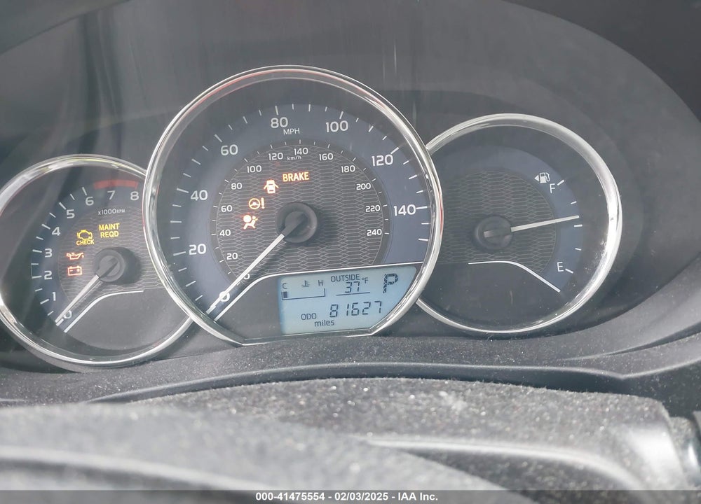 2016 TOYOTA COROLLA VIN: 2T1BURHE3GC731068