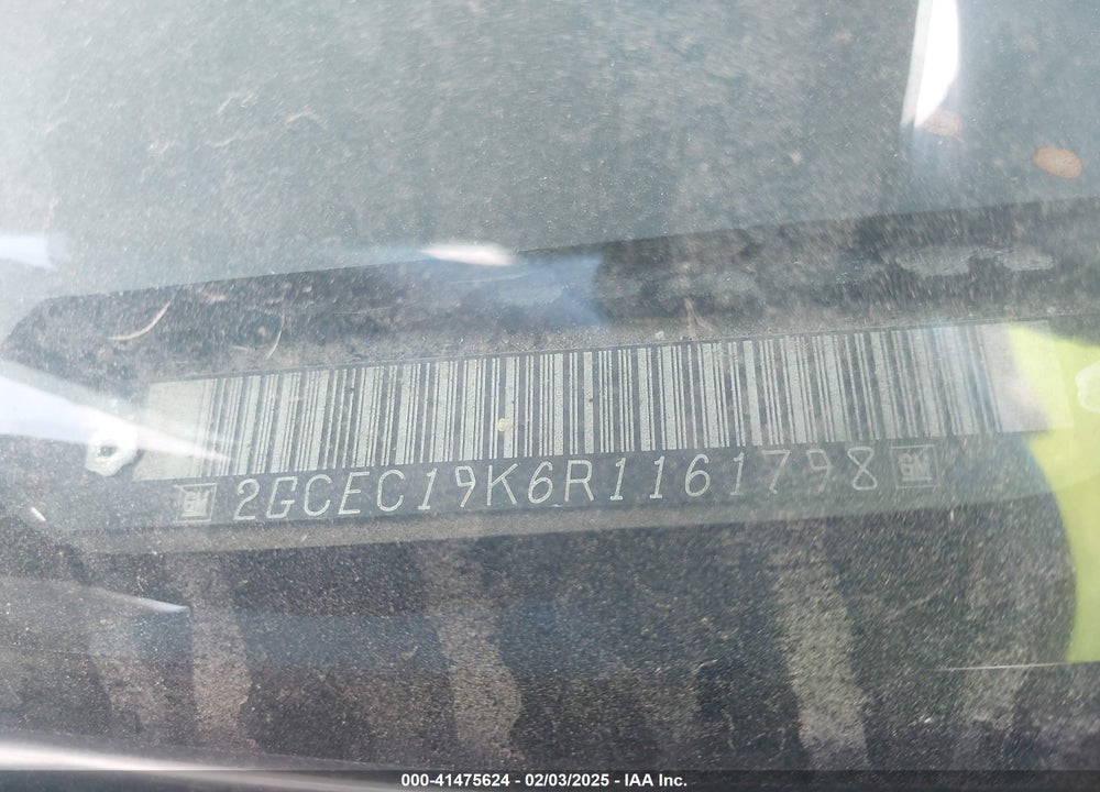 1994 CHEVROLET GMT-400 C1500 VIN: 2GCEC19K6R1161798