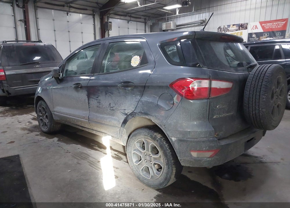 2018 FORD ECOSPORT S VIN: MAJ6P1SL2JC209359