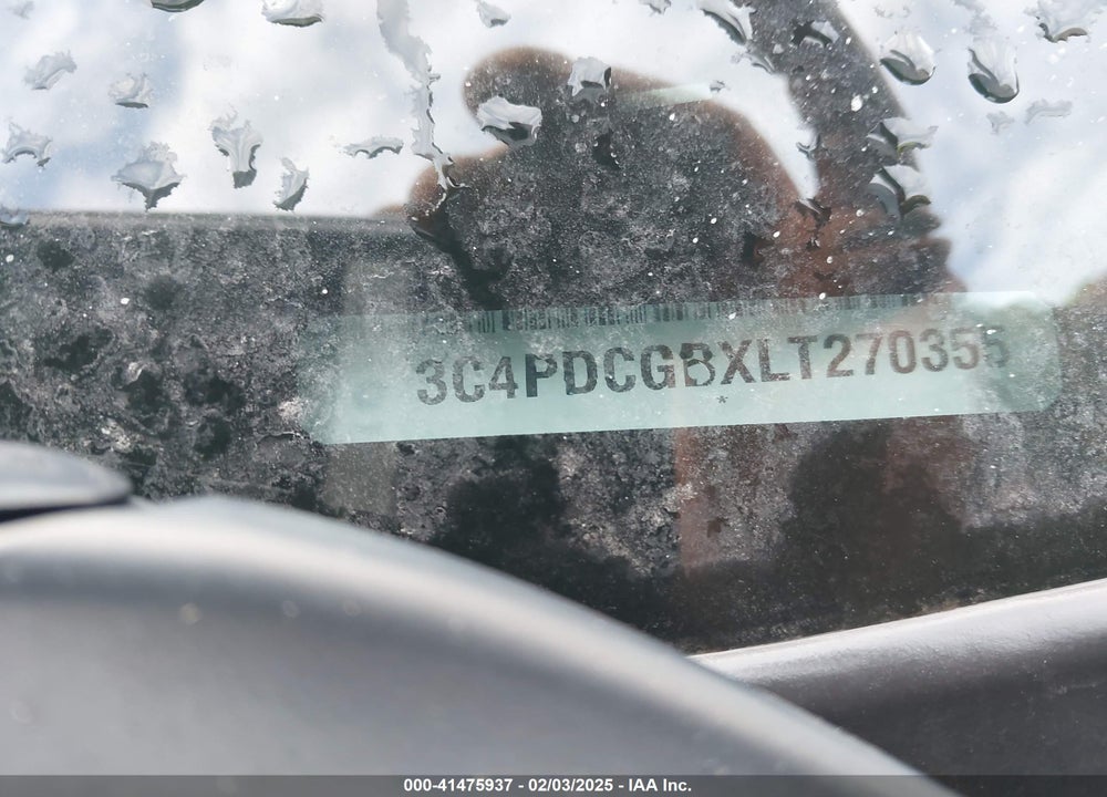 2020 DODGE JOURNEY VIN: 3C4PDCGBXLT270355
