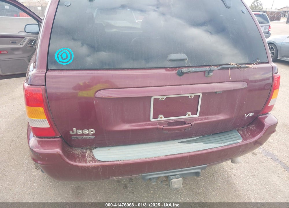 2002 JEEP GRAND CHEROKEE LIMITED VIN: 1J8GW58N02C324540