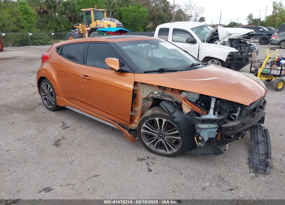 2016 HYUNDAI VELOSTER TURBO VIN: KMHTC6AE2GU259766
