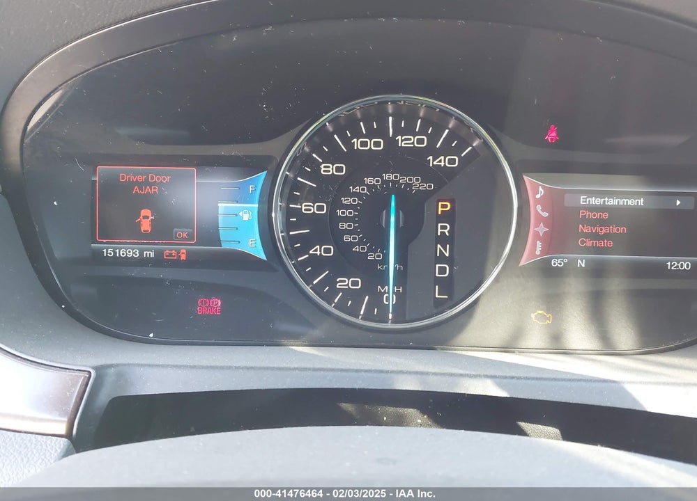2012 FORD EDGE LIMITED VIN: 2FMDK3K93CBA09878