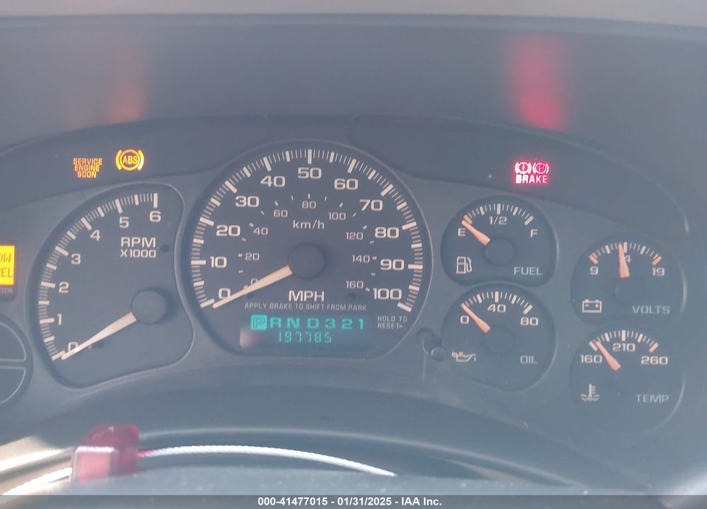 2002 CHEVROLET SUBURBAN 1500 LT VIN: 3GNEC16Z62G347203