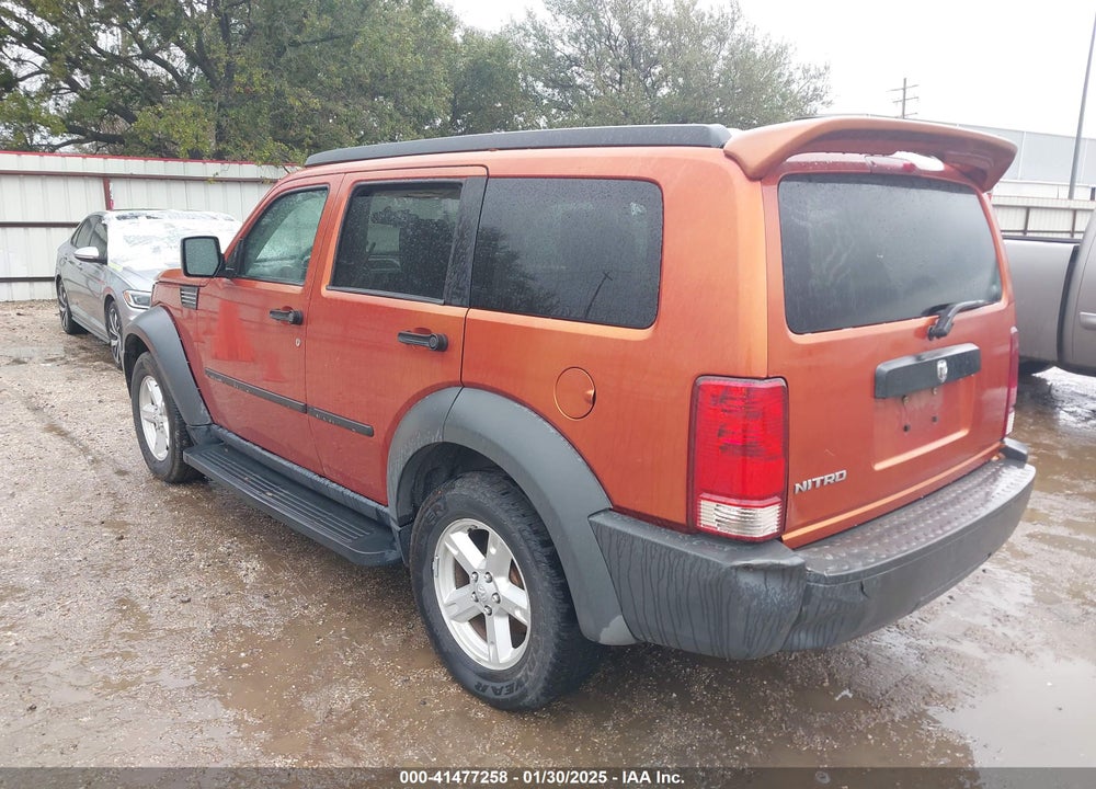 2007 NITRO DODGE  SXT VIN: 1D8GT28K07W568801