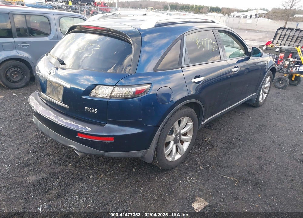 2005 INFINITI FX35 VIN: JNRAS08U65X106294
