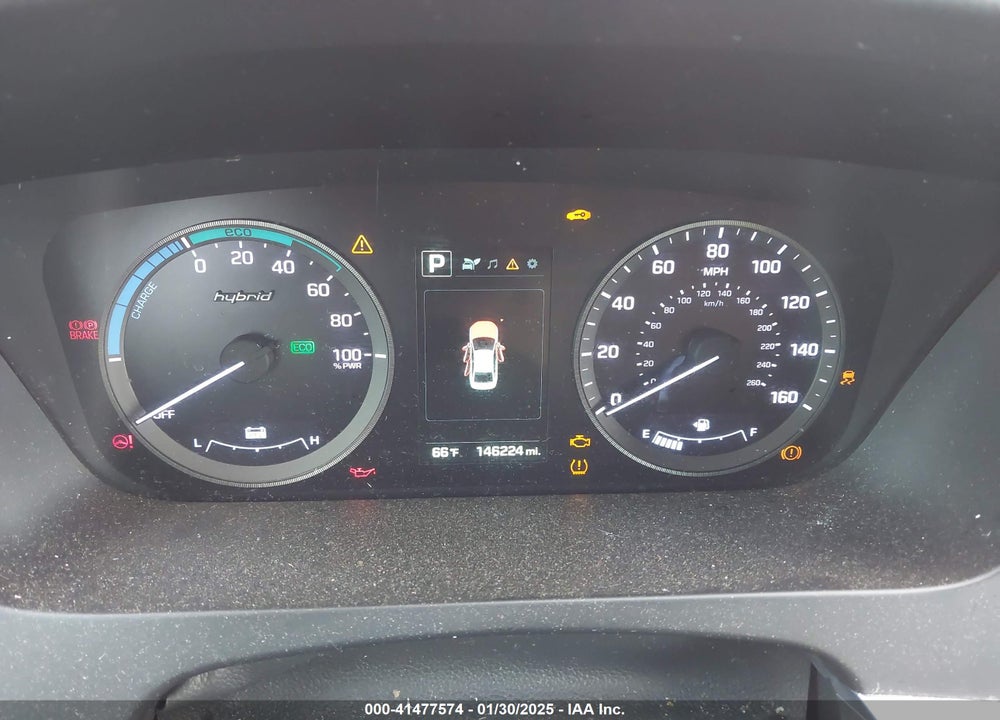 2016 HYUNDAI SONATA HYBRID SE VIN: KMHE24L10GA010863