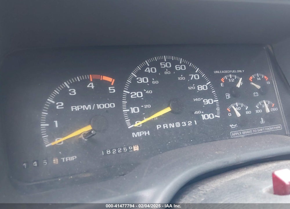 1995 CHEVROLET GMT-400 K1500 VIN: 2GCEK19K8S1126012