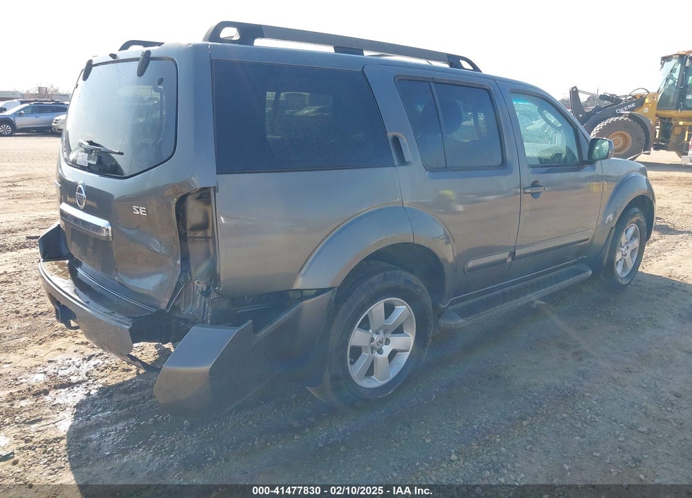 2008 NISSAN PATHFINDER SE VIN: 5N1AR18U48C635588