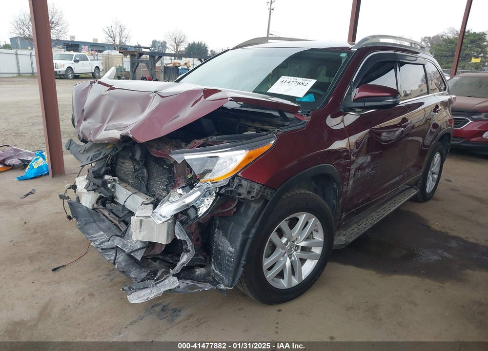2014 TOYOTA HIGHLANDER LE VIN: 5TDZARFHXES006608