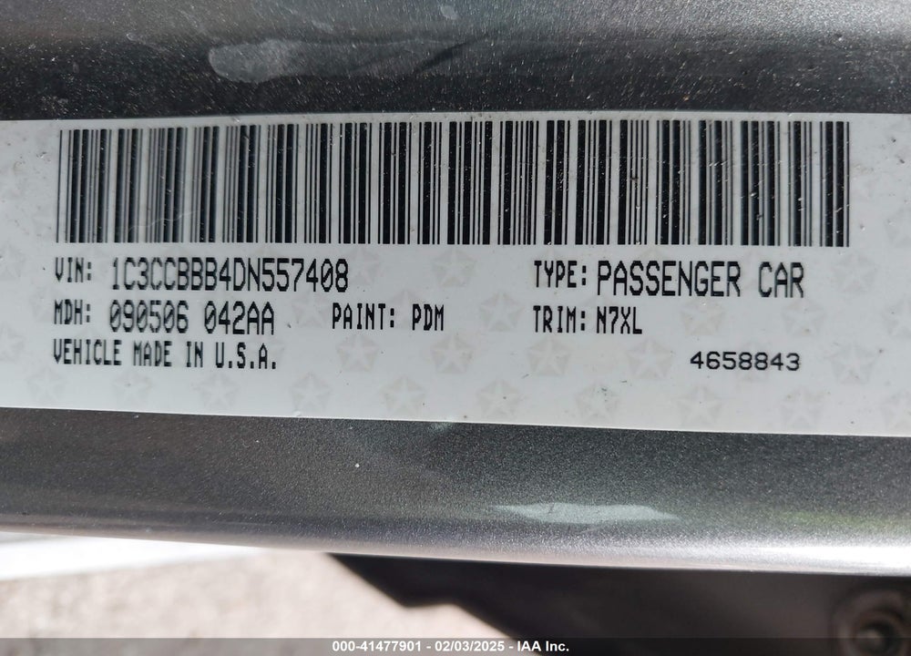 2013 CHRYSLER 200 VIN: 1C3CCBBB4DN557408