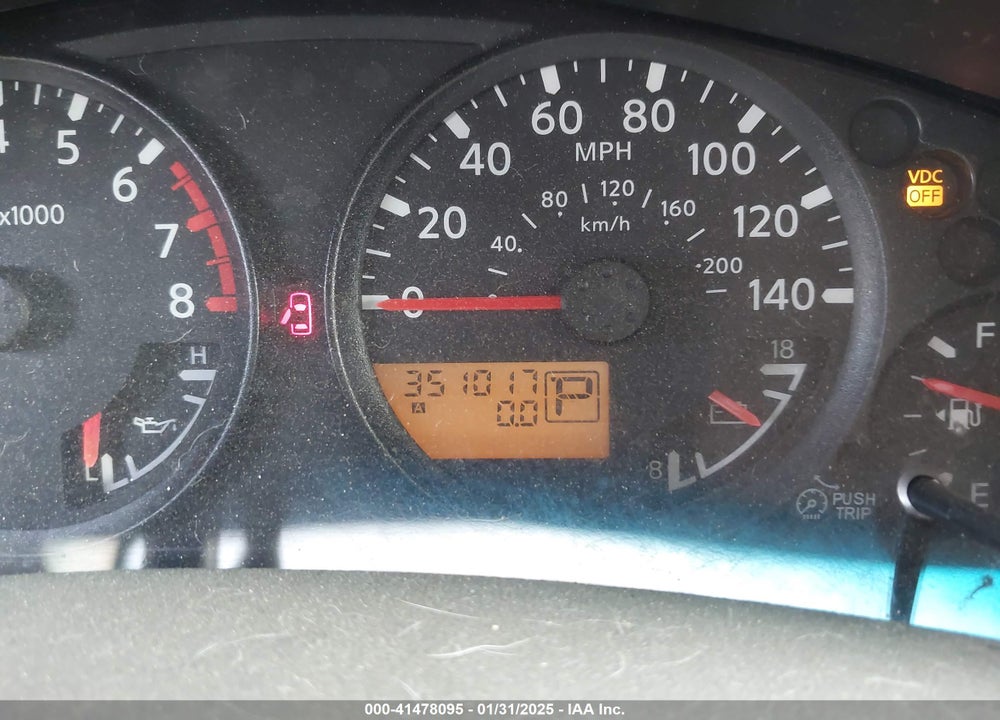2008 NISSAN XTERRA VIN: 5N1AN08U18C504852