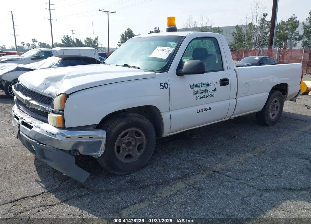 2003 CHEVROLET SILVERADO 1500 WORK TRUCK VIN: 1GCEC14V33Z130377
