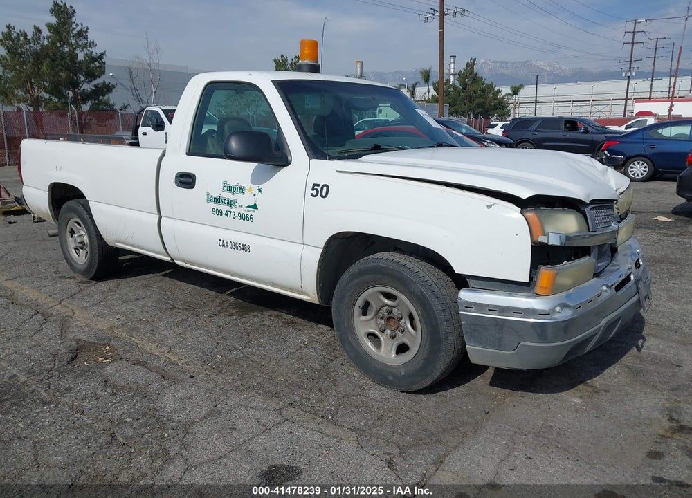2003 CHEVROLET SILVERADO 1500 WORK TRUCK VIN: 1GCEC14V33Z130377
