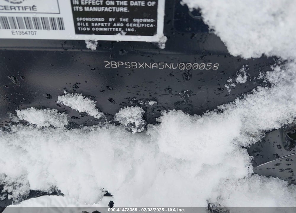 2022 SKI DOO RENEGADE 800R VIN: 2BPSBXNA5NV000058