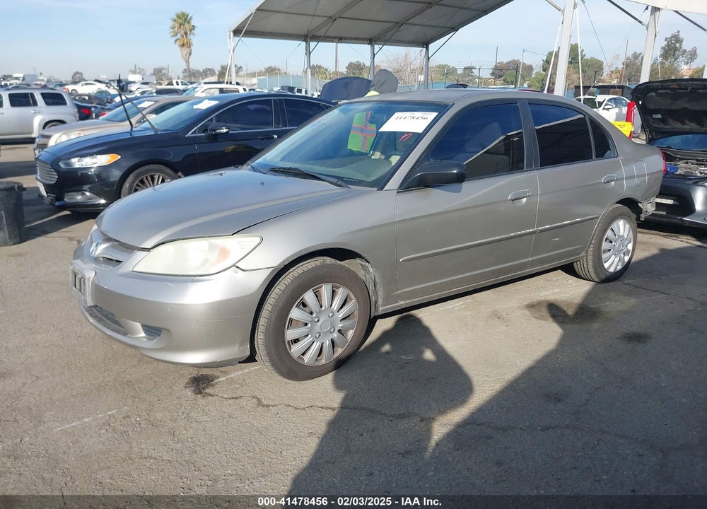 2005 HONDA CIVIC VIN: 2HGES16565H557928