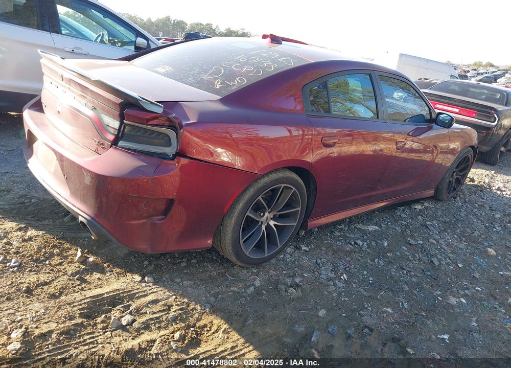 2018 DODGE CHARGER VIN: 2C3CDXGJ4JH167133