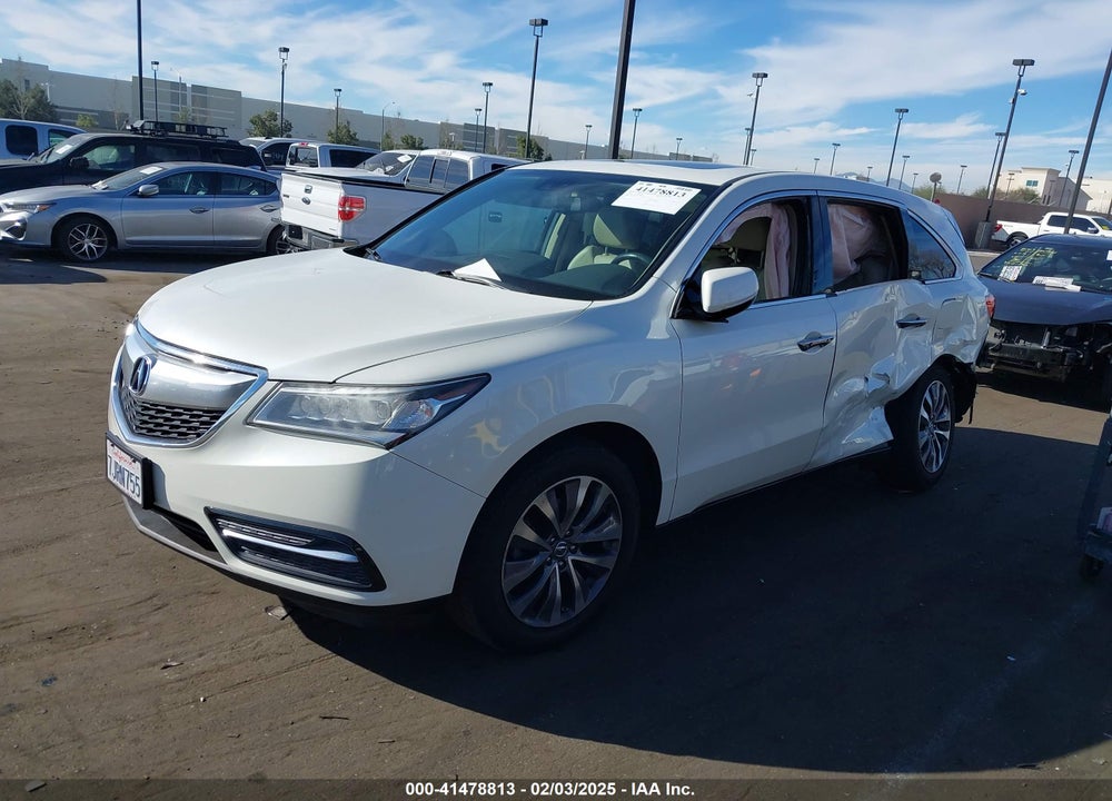 2015 ACURA MDX TECHNOLOGY PACKAGE VIN: 5FRYD3H4XFB009068