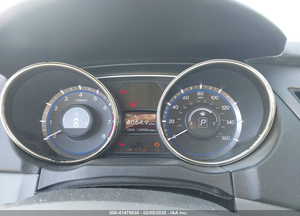 2013 HYUNDAI SONATA VIN: 5NPEB4AC2DH597841