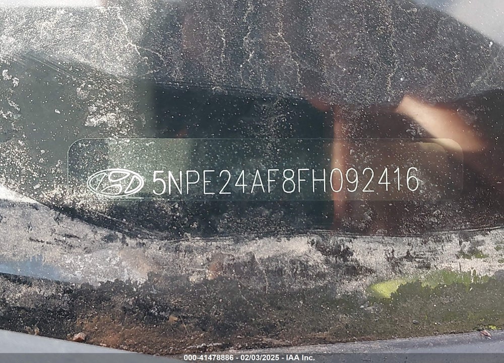 2015 HYUNDAI SONATA VIN: 5NPE24AF8FH092416