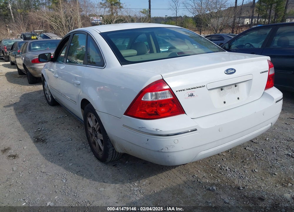 2006 FORD FIVE HUNDRED VIN: 1FAFP25196G100297