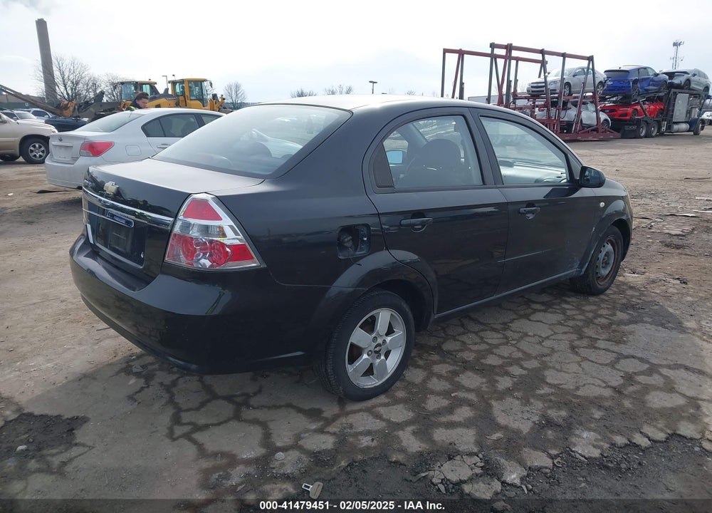 2007 CHEVROLET AVEO LS VIN: KL1TD56647B107715
