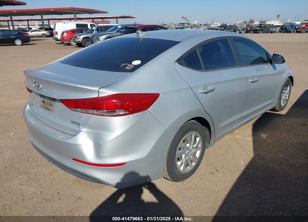 2017 HYUNDAI ELANTRA VIN: 5NPD74LF6HH205051