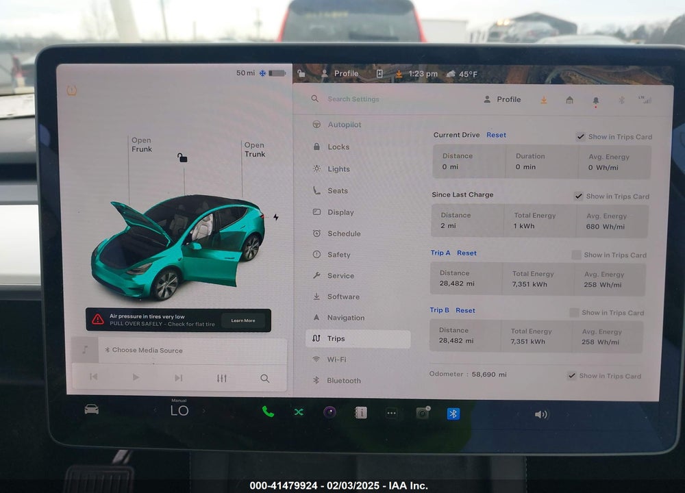2021 TESLA MODEL Y LONG RANGE DUAL MOTOR ALL-WHEEL DRIVE VIN: 5YJYGDEE1MF122996