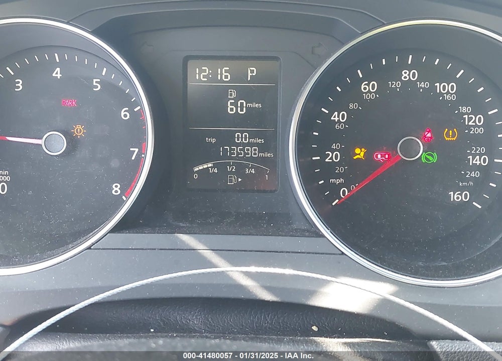 2017 VOLKSWAGEN JETTA VIN: 3VW2B7AJ1HM274820
