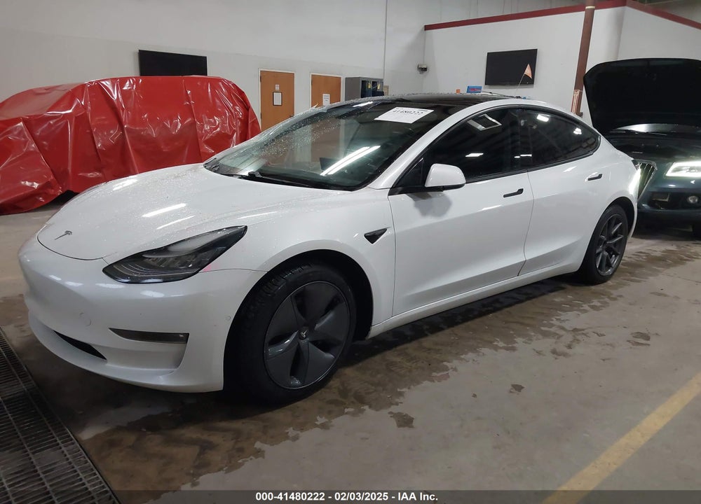 2021 TESLA MODEL 3 LONG RANGE DUAL MOTOR ALL-WHEEL DRIVE VIN: 5YJ3E1EB3MF858195