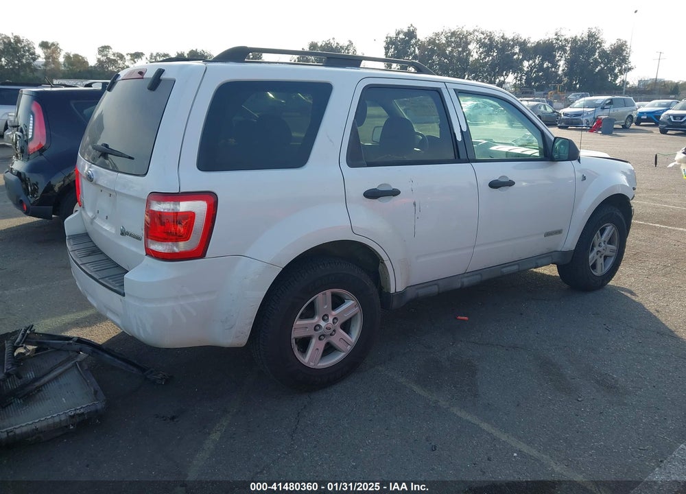 2008 FORD ESCAPE HYBRID VIN: 1FMCU59H88KA26803