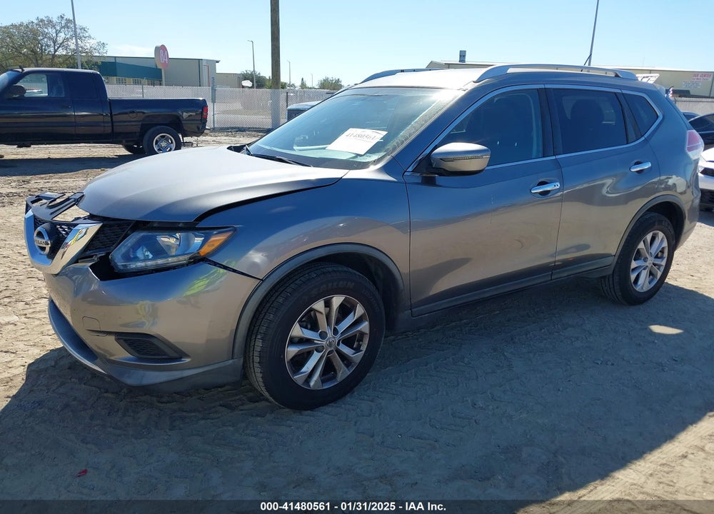 2016 NISSAN ROGUE SV VIN: KNMAT2MT6GP685599