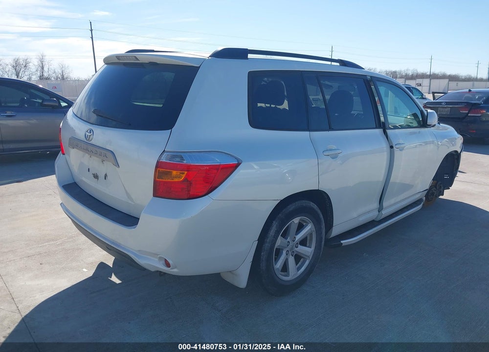 2010 TOYOTA HIGHLANDER BASE V6 VIN: JTEZK3EH9A2104473