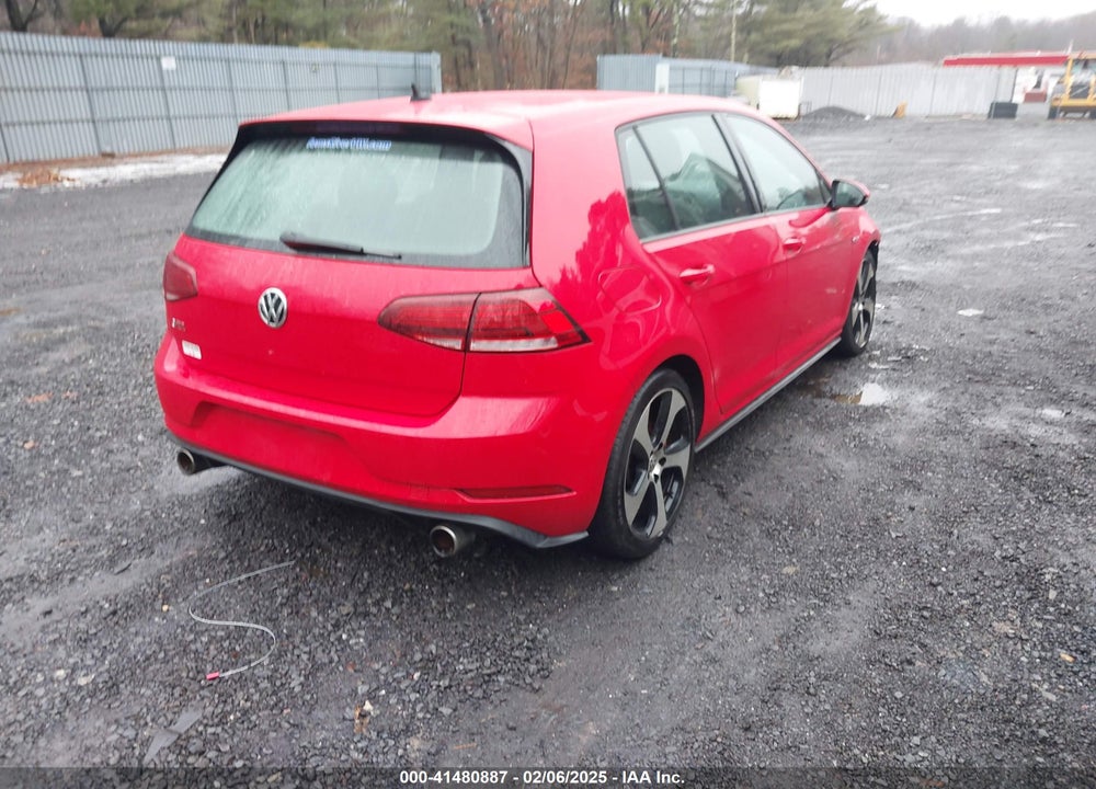2019 VOLKSWAGEN GOLF GTI 2.0T AUTOBAHN/2.0T RABBIT EDITION/2.0T S/2.0T SE VIN: 3VW6T7AU2KM000378