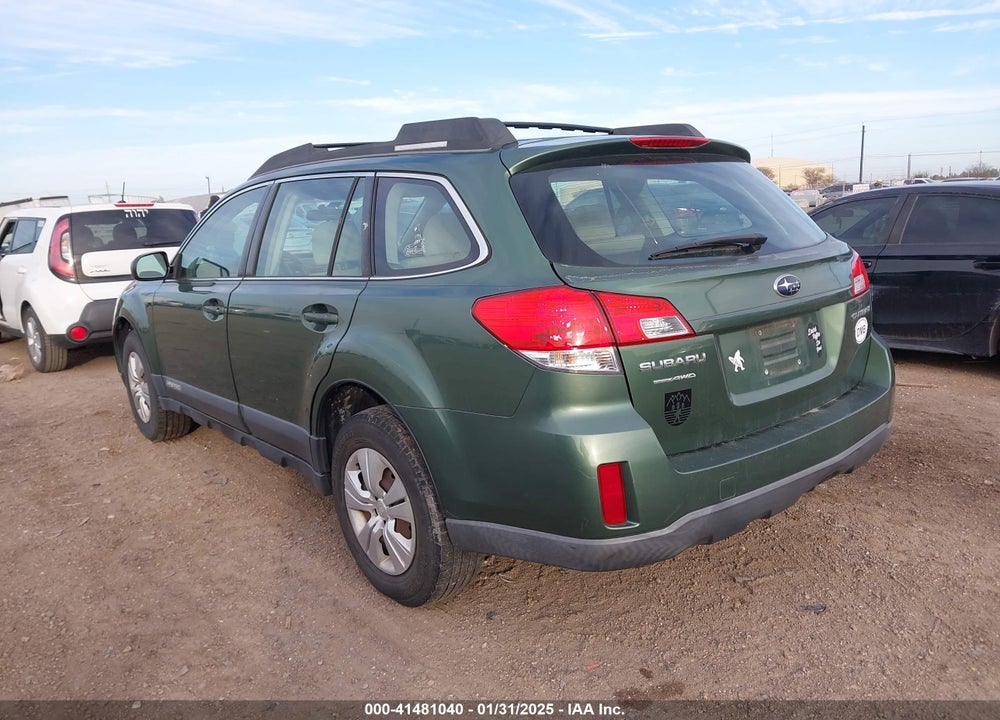2011 SUBARU OUTBACK 2.5I VIN: 4S4BRCAC6B3409240