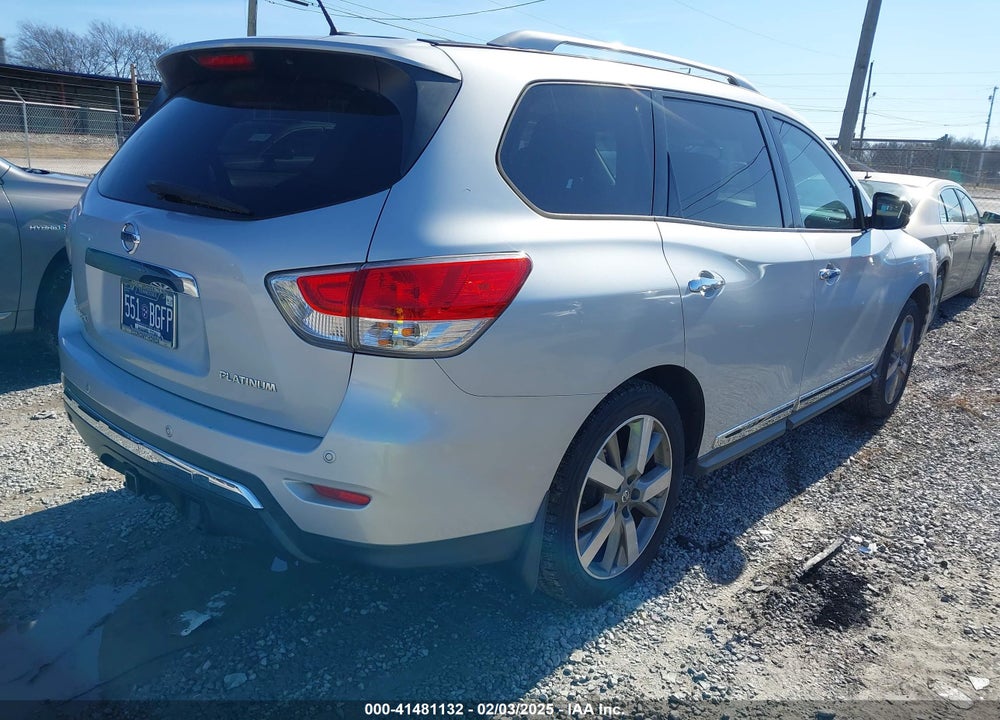 2013 NISSAN PATHFINDER PLATINUM VIN: 5N1AR2MN9DC609504
