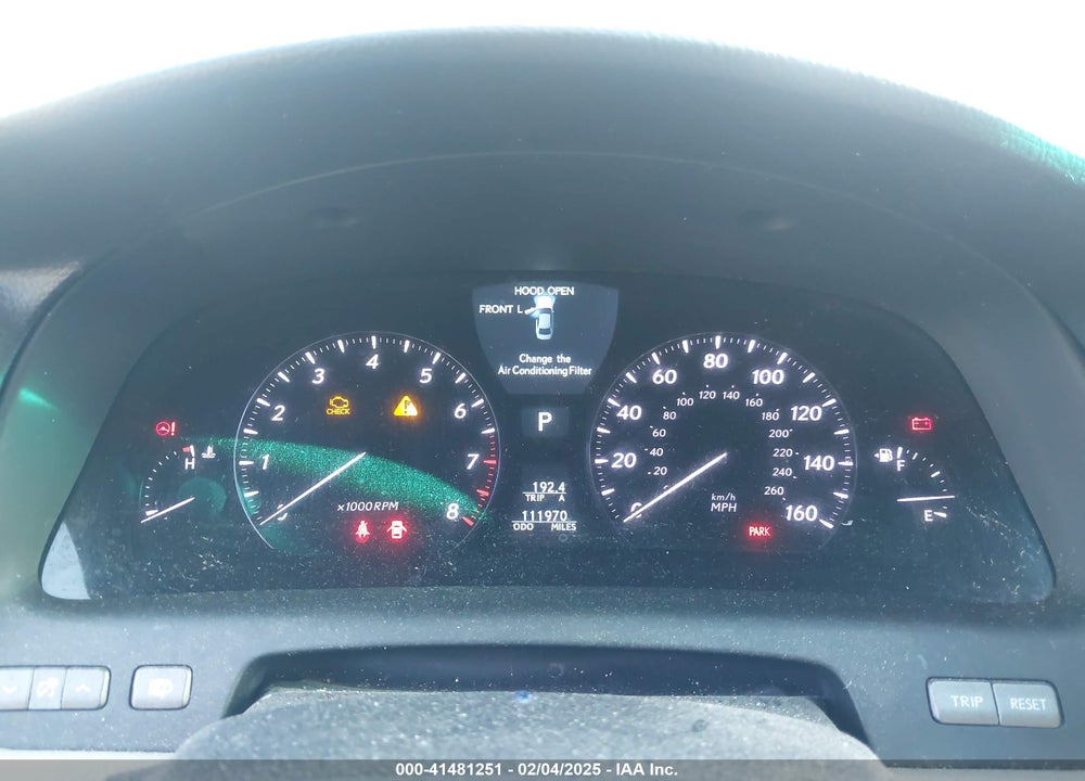 2011 LEXUS LS 460 VIN: JTHCL5EF8B5008916