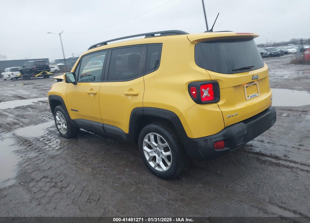 2017 JEEP RENEGADE LATITUDE 4X4 VIN: ZACCJBBB0HPF30575